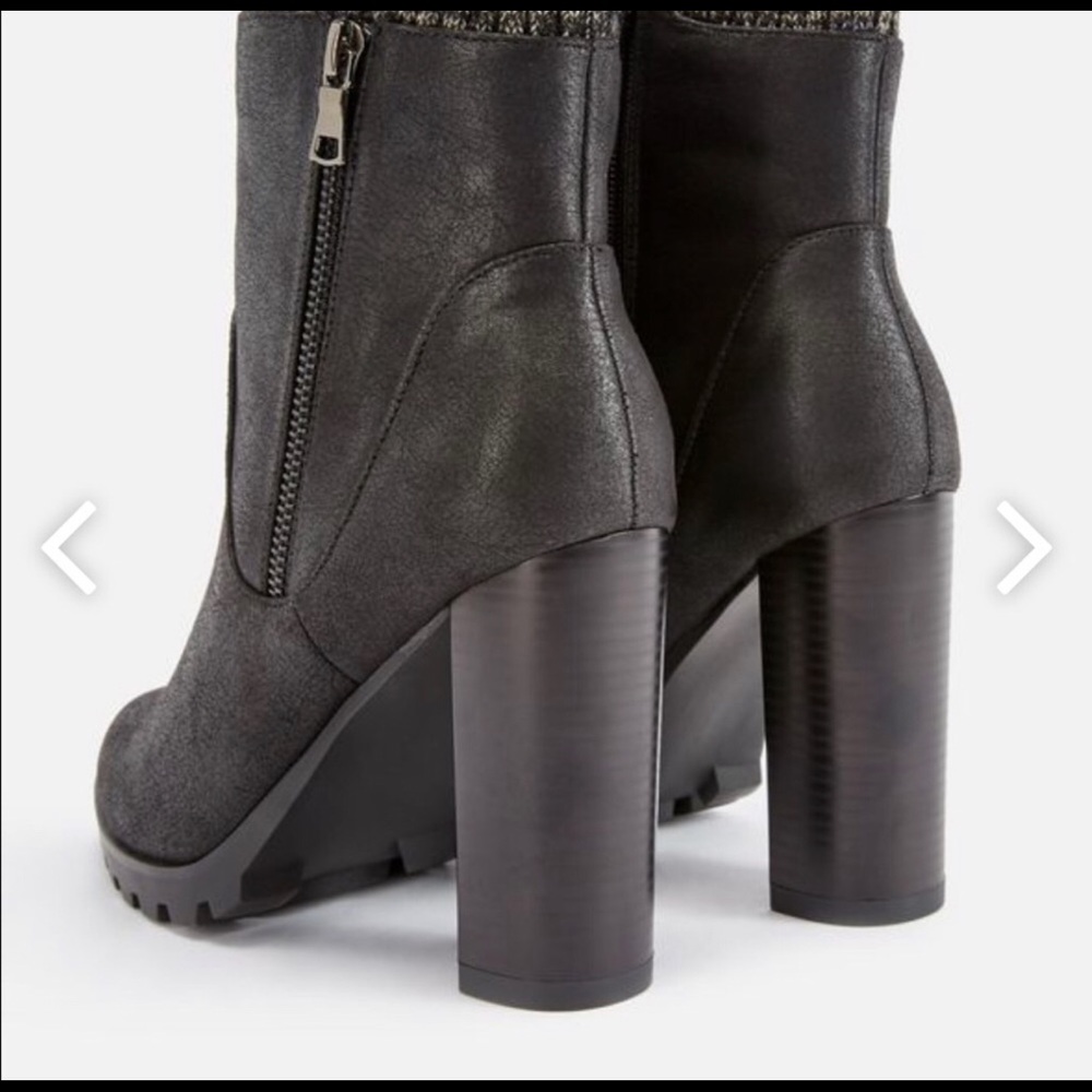 JustFab Carolina Sweater Cuff Bootie Size 11 - Picture 4 of 6